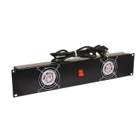 Omnitronic Frontplatte Z-19 mit 2 Lüftern 2HE