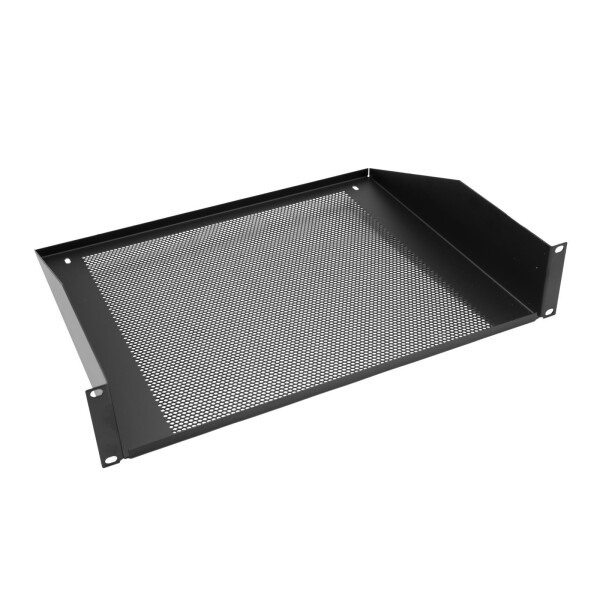 Accessory rack base 2U with ventilation holes