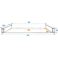 Omnitronic Trägereinschub 1HE schwarz