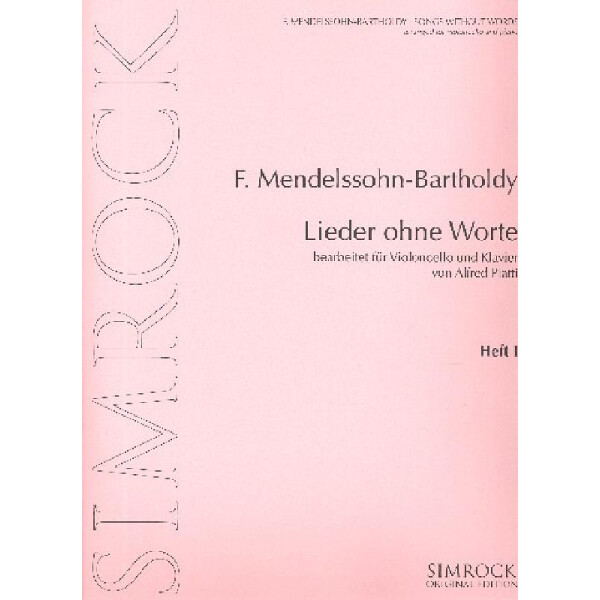 Lieder ohne Worte Band 1