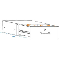 Omnitronic Rackschublade mit Schloss 4HE