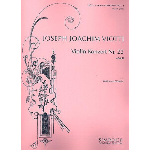 Konzert a-Moll Nr.22 f&uuml;r Violine