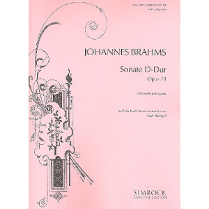 Sonate D-Dur op.78 für Violine und