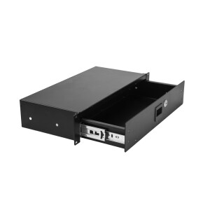 Omnitronic Rackschublade SN-2 Rackschublade mit Schloss 2HE