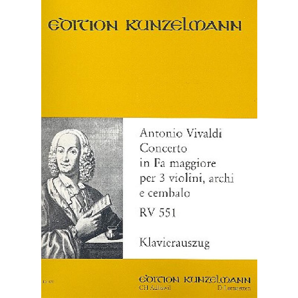 Konzert F-Dur RV551 für 3 Violinen