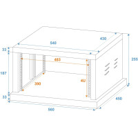 Roadinger Stahl-Rack SR-19, 4HE