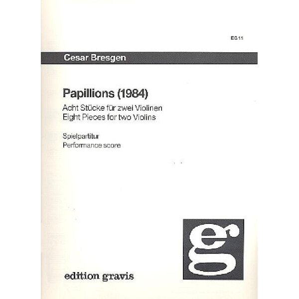 Papillions 8 Stücke für 2 Violinen