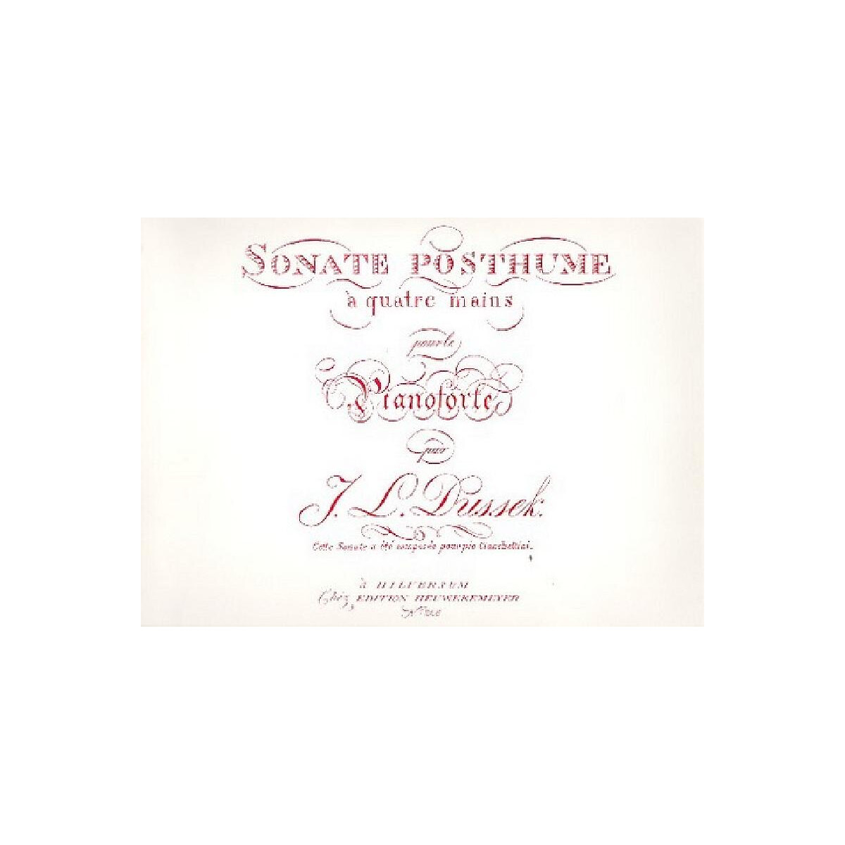 Sonate posthume pour piano a box