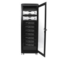 Roadinger Stahlschrank SRT-19, 35HE mit Tür