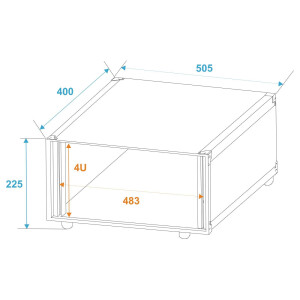 Roadinger Effektrack Studio 4HE