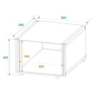 Roadinger Effektrack Studio 10HE