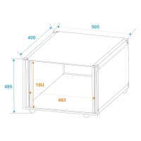 Roadinger Effektrack Studio 10HE