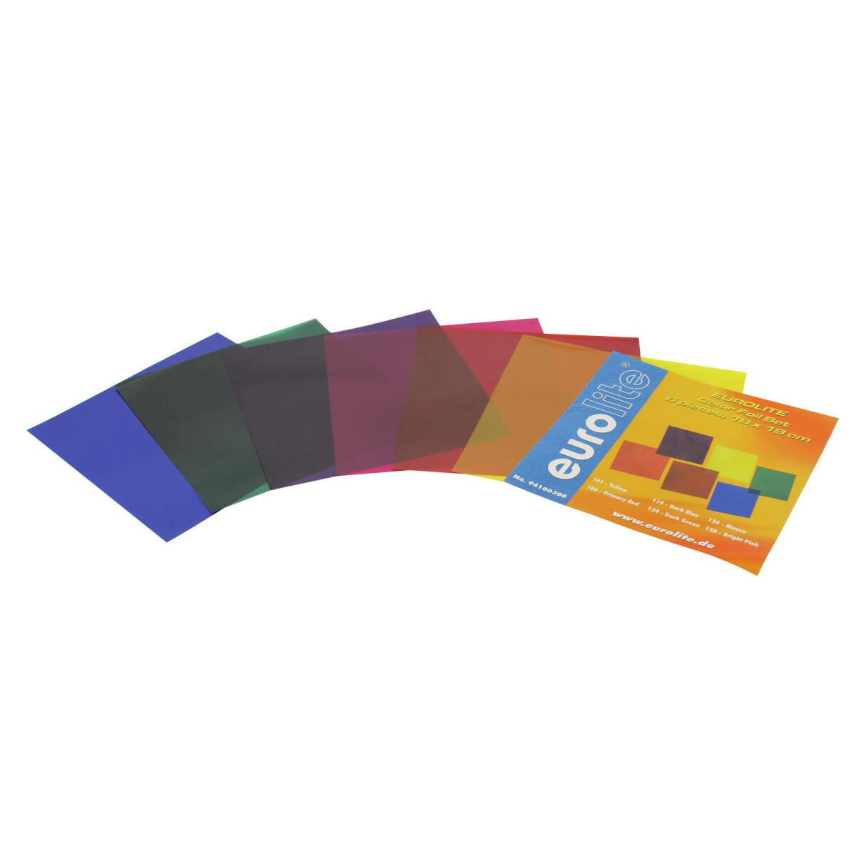Eurolite color film set 19x19cm PAR-56 six colors