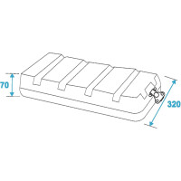 Roadinger Kunststoff-Rack KR-19, 6HE, DD, schwarz