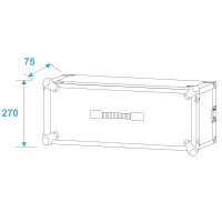 Roadinger effects rack CO DD, 5U, 24cm deep, black