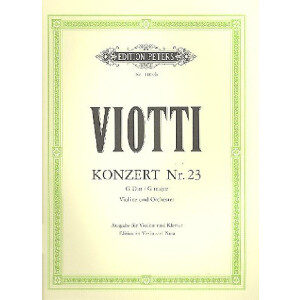 Konzert G-Dur Nr.23 für Violine und Orchester