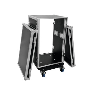 Roadinger Rack Profi 18HE 45cm mit Rollen