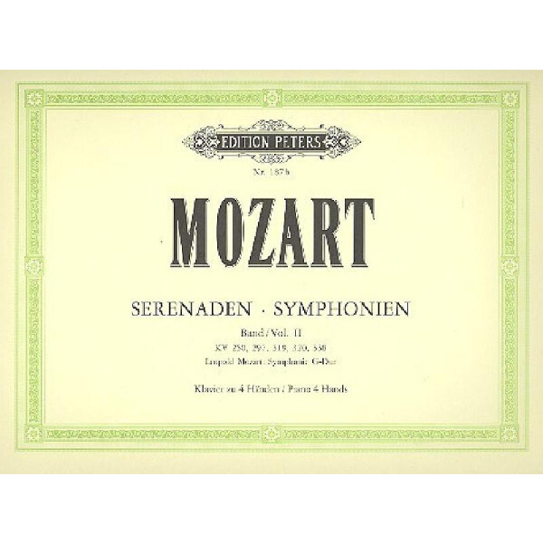 Sinfonien, Serenaden Band 2