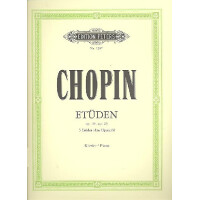 Etüden op.10, op.25 und 3 Etüden ohne opus