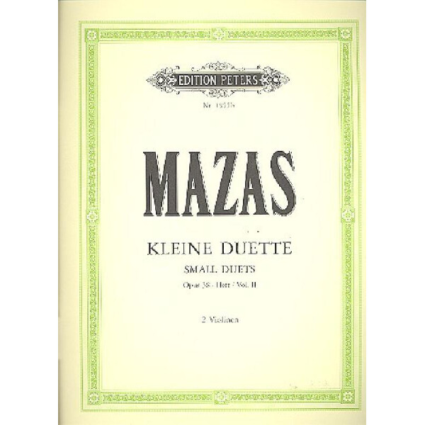 12 kleine Duette op.38 Band 2