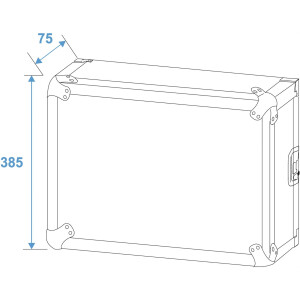 Roadinger Rack Profi KM 8HE 55cm with wheels
