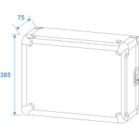 Roadinger Rack Profi KM 8HE 55cm with wheels