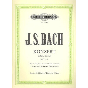 Konzert c-Moll BWV1060 f&uuml;r 2 Klaviere und Orchester