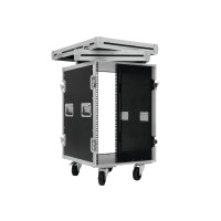 Roadinger Rack Profi KM 16HE 55cm mit Rollen