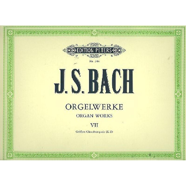 Orgelwerke Band 7 Größere Choralvorspiele K-Z