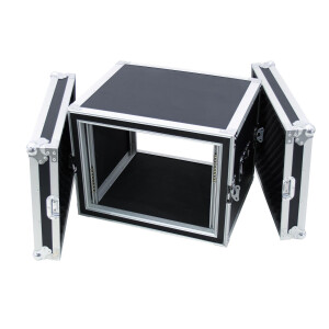 Roadinger Verstärkerrack SP-2, 8HE, Shock-Proof