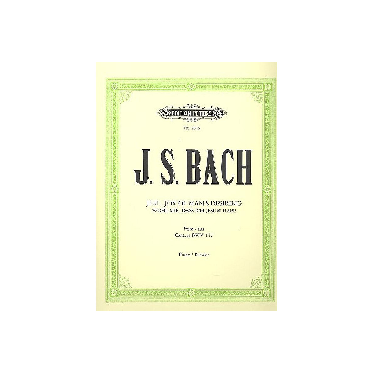 Jesu Mans Desire from Cantata BWV147 box