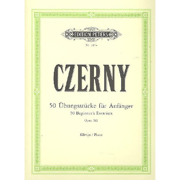 50 Übungsstücke für Anfänger op.481