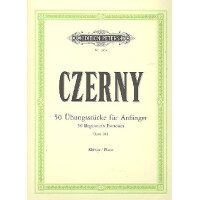 50 Übungsstücke für Anfänger op.481
