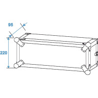 Roadinger Verstärkerrack PR-1, 4HE, 47cm tief