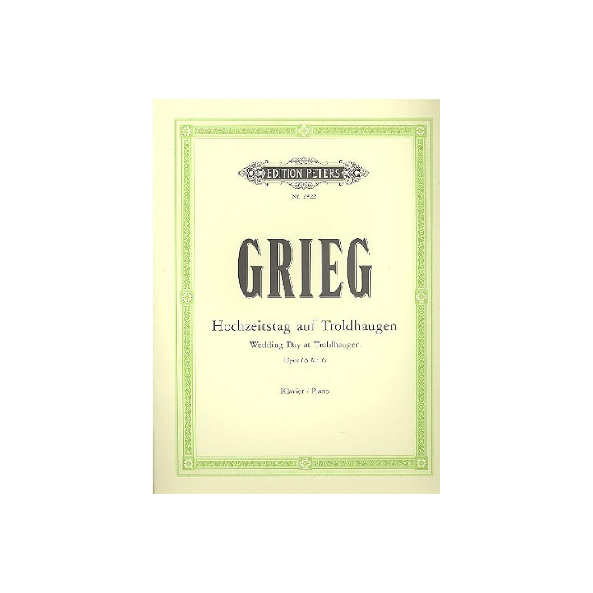 Hochzeitstag auf Troldhaugen op.65,6 box