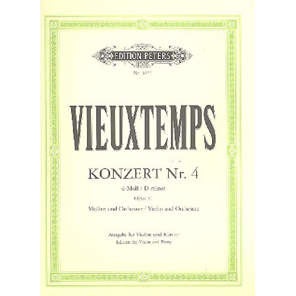 Konzert d-Moll Nr.4 op.31 für Violine und Orchester