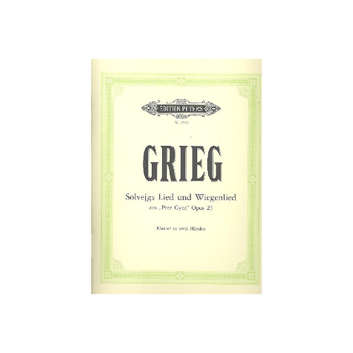 Solvejgs Lied und Wiegenlied aus Peer Gy box