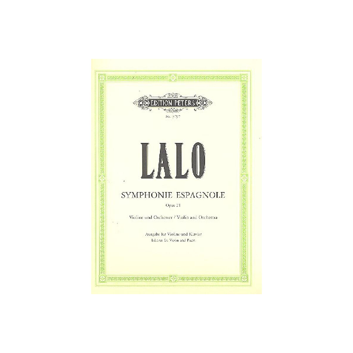 Symphonie espagnole op.21 für Violine und Orchester