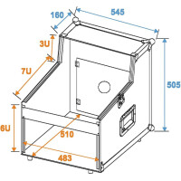 Roadinger Spezial-Mixer/CD-Player-Case 3/7/6HE