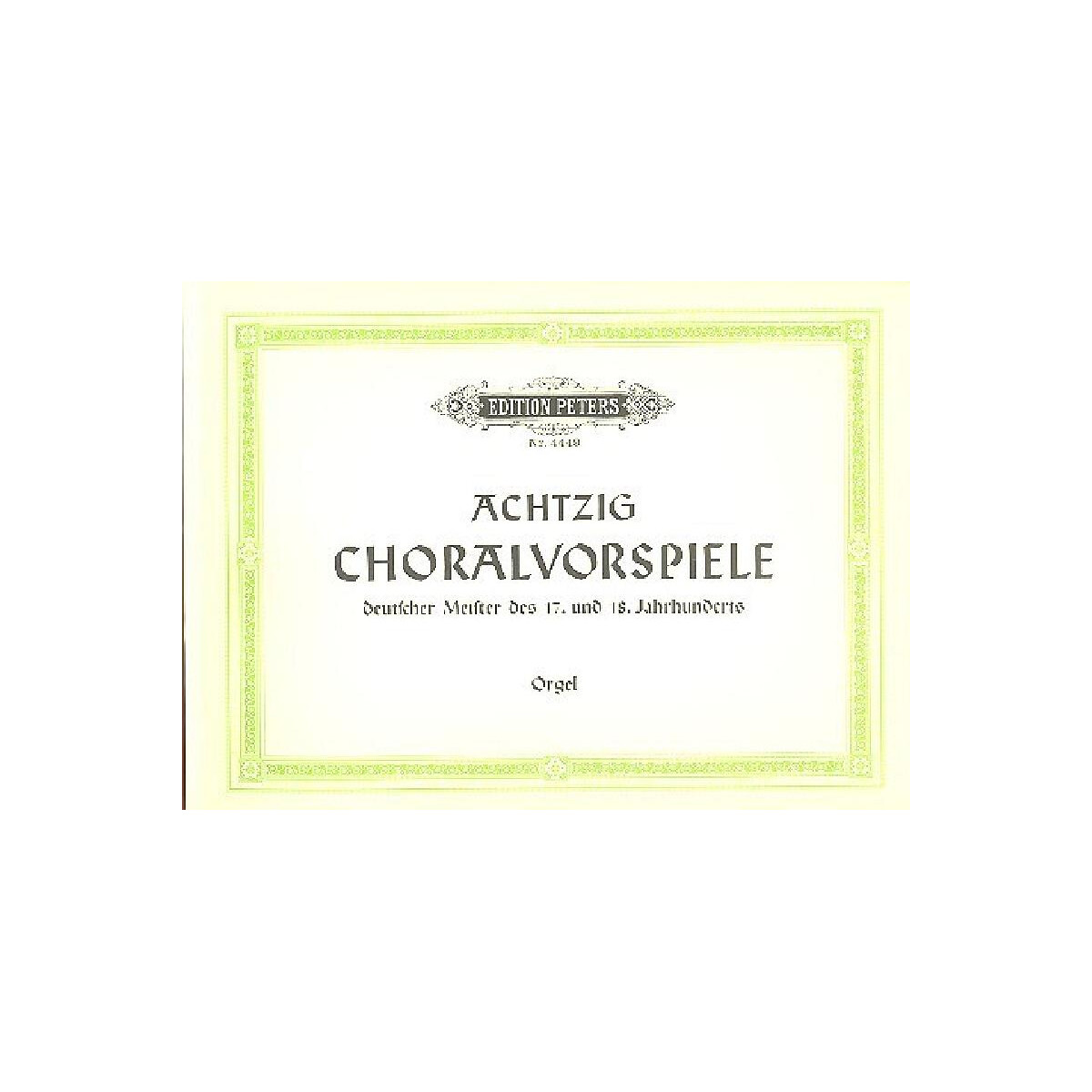 80 Choralvorspiele deutscher Meister des box