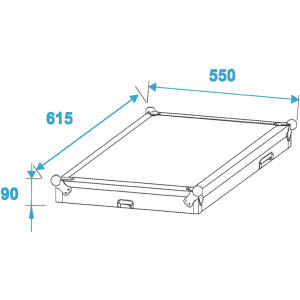 Roadinger special combination case professional, 17U with wheels