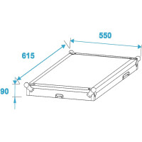 Roadinger special combination case professional, 17U with wheels
