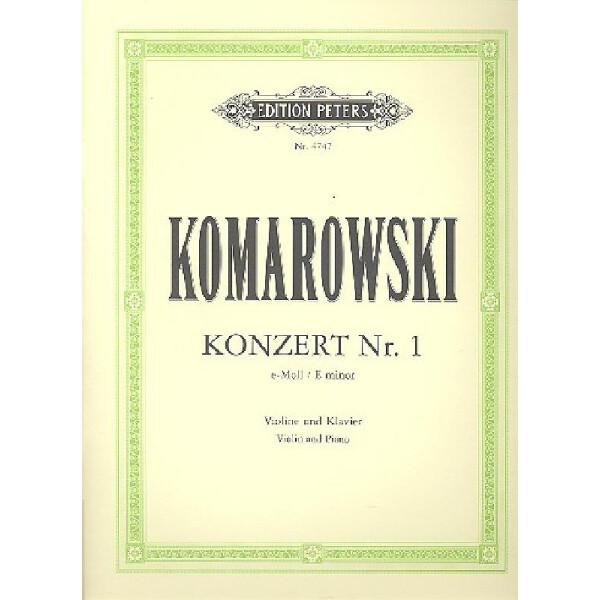 Konzert e-Moll Nr.1 für Violine und Orchester
