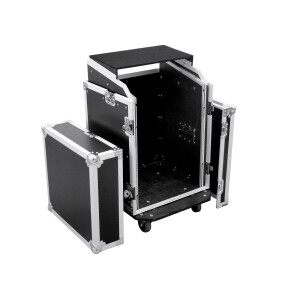 Roadinger Spezial-Kombi-Case LS5 Laptop-Rack, 14HE