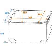 Roadinger record case ALU 50/50, rounded, black