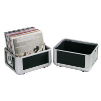 Roadinger record case ALU 50/50, rounded, black