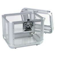 Roadinger record case ALU 75/25, rounded, acrylic