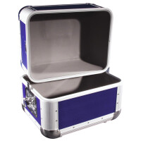 Roadinger record case ALU 50/50 rounded dark blue