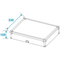 Roadinger mixer case Road MCR-10 slanted, black