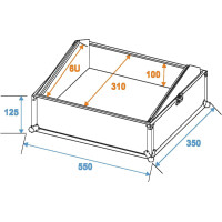 Roadinger mixer case Profi MCB-19, slanted, black, 6U